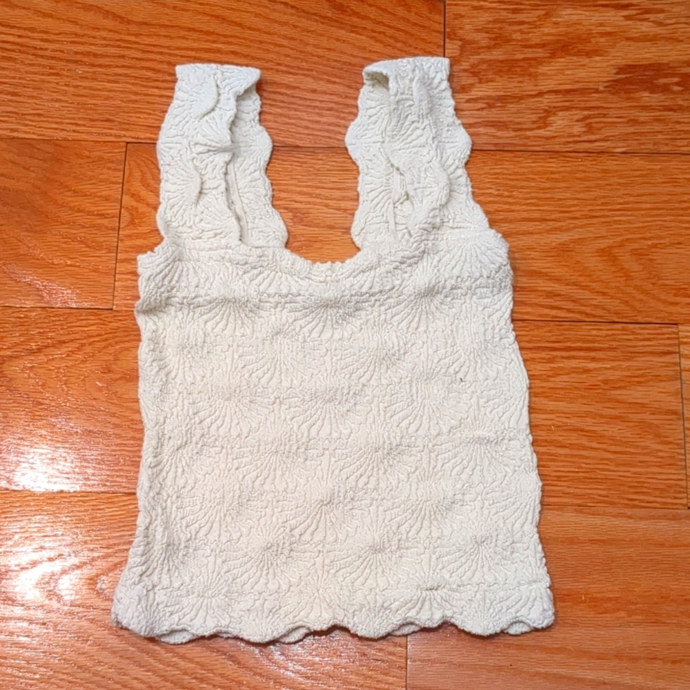 Free People love letter cami white